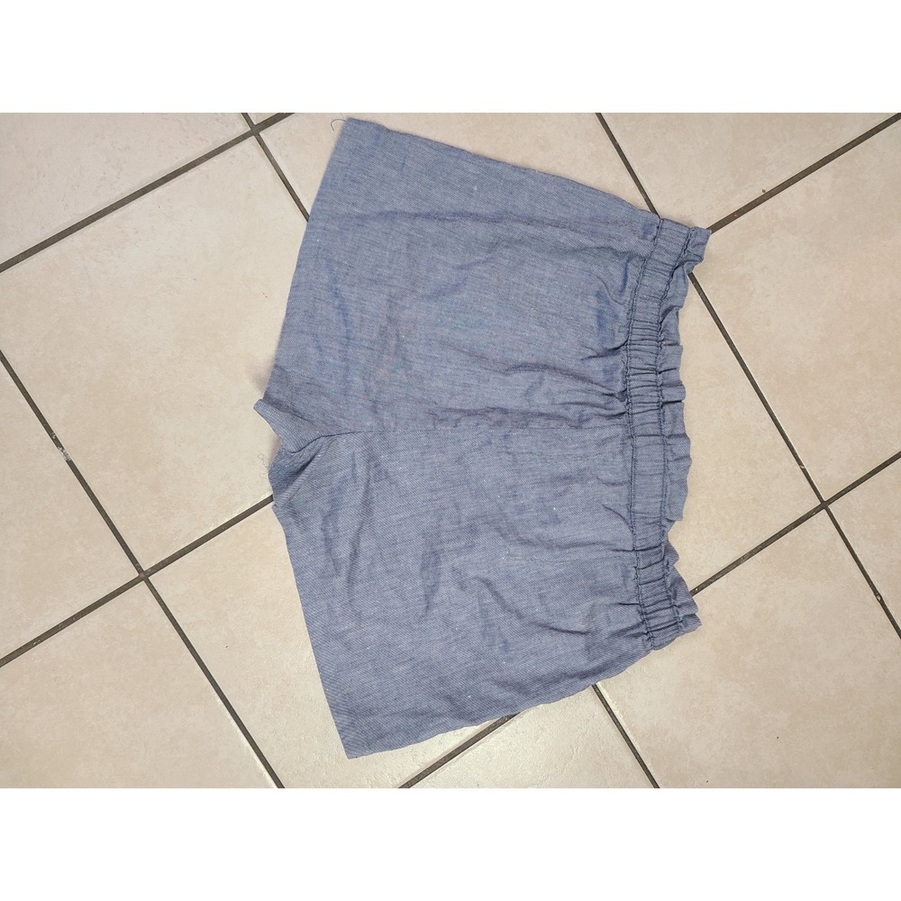 Express Shortie Shorts Women Large Blue High Rise Paperbag Tie Waist - Picture 5 of 8